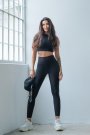 Lismina Kadın Spor Tayt Fitness Dar Kesim Dekolte Tasarım EKSTRA Yüksek Bel